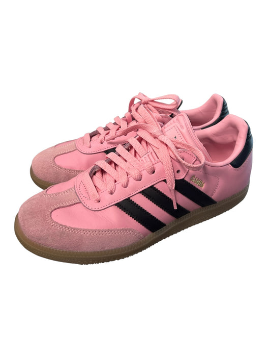 Adidas X Lionel Messi Shoe Size 40.5 Pink Leather Lace Up & Grommets Samba Shoes Pink / 40.5