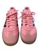 Adidas X Lionel Messi Shoe Size 40.5 Pink Leather Lace Up & Grommets Samba Shoes Pink / 40.5