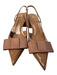 Zara Shoe Size 40 Brown Manmade Material Pointed Toe Bow Detail Sling back Shoes Brown / 40