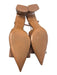 Zara Shoe Size 40 Brown Manmade Material Pointed Toe Bow Detail Sling back Shoes Brown / 40