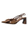 Zara Shoe Size 40 Brown Manmade Material Pointed Toe Bow Detail Sling back Shoes Brown / 40