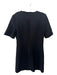 Zara Size M Black Poly Blend Round Neck 1/2 Sleeve Shift Above Knee Dress Black / M