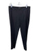 Lafayette 148 Size 8 Black Wool Blend Mid Rise Side Zip Tapered Pants Black / 8