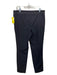 Lafayette 148 Size 8 Black Polyamide Mid Rise Tapered Trim Detail Pants Black / 8