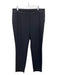 Lafayette 148 Size 8 Black Polyamide Mid Rise Tapered Trim Detail Pants Black / 8