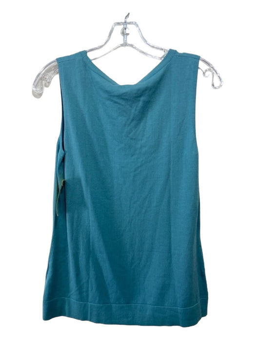 Lafayette 148 Size M Blue Viscose Blend Round Neck Sleeveless Tank Top Blue / M