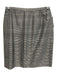 Kay Unger Size 8 Black & White Silk Gingham Shoulder Pads Blazer Mini Skirt Set Black & White / 8