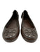 Tory Burch Shoe Size 9 Brown Leather Woven Detail Round Toe Flats Brown / 9