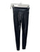 Spanx Size Small Black & White Nylon High Rise Shiny Side Stripes Pants Black & White / Small