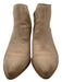 Frye Shoe Size 9.5 Taupe Pebbled Leather Stacked Wood Heel Pointed Toe Booties Taupe / 9.5