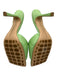Bottega Veneta Shoe Size 39 Mint Green Leather Square Toe Diamond Quilt Sandals Mint Green / 39
