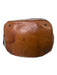 Burberry Brown, Red, Black Leather & Jute Top Handle Nova Check Bucket Bag Brown, Red, Black / Medium