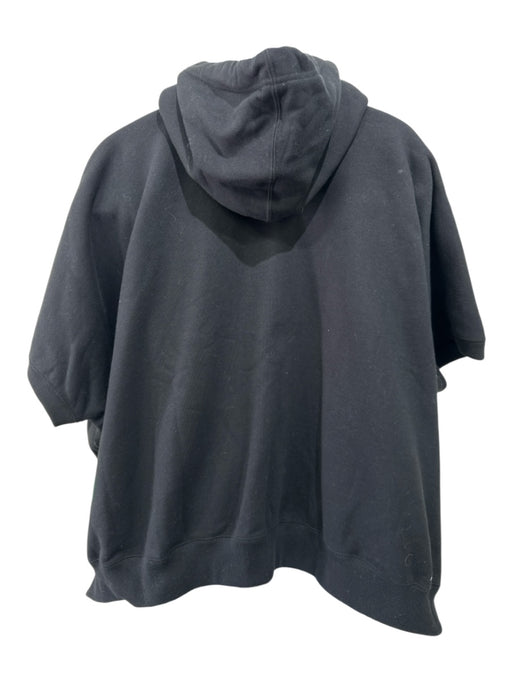 Comme De Garcon Size S Black & White Cotton logo Hoodie Men's Jacket Black & White / S