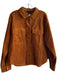 Sanctuary Size M Burnt Orange Cotton Corduroy Collared Snap Button Front Jacket Burnt Orange / M