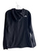 The North Face Size M Black Polyester Zip Front Long Sleeve Hooded Logo Jacket Black / M
