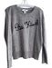 Magaschoni Size L Grey Cashmere Round Neck Long Sleeve Embroidered Knit Sweater Grey / L