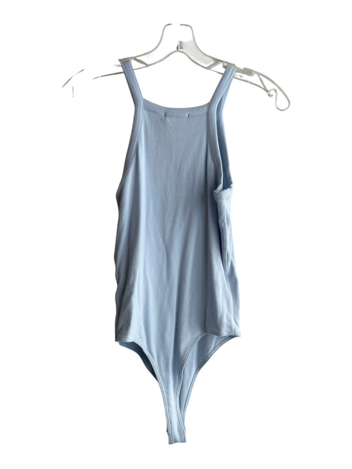 ATM Size Small Powder Blue Modal Blend Ribbed Sleeveless Round Neck Bodysuit Powder Blue / Small