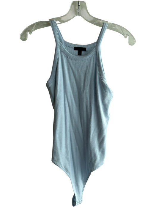 ATM Size Small Powder Blue Modal Blend Ribbed Sleeveless Round Neck Bodysuit Powder Blue / Small