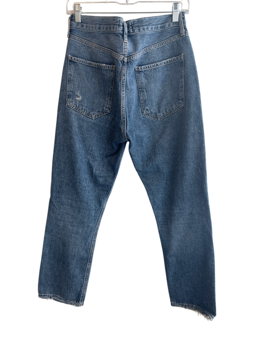 Agolde Size 27 Med Dark Wash Cotton Blend Button Fly High Waist Jeans Med Dark Wash / 27