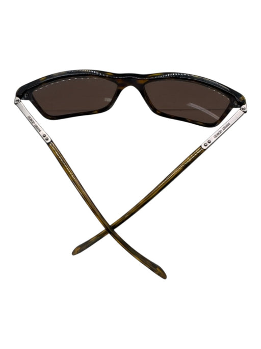 Armani Brown & Tan Plastic Tortoise Men's Sunglasses Brown & Tan