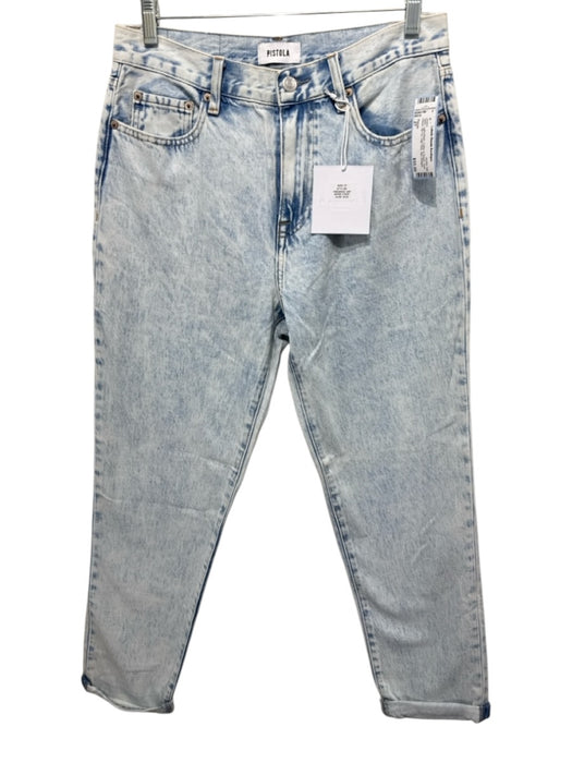 Pistola Size 27 Light Wash Cotton & Rayon Acid Wash Zip Fly High Rise Jeans Light Wash / 27