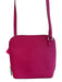 Hobo Hot pink Saffiano Leather Silver Hardware Zip Around Bag Hot pink / Small