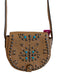 Rebecca Minkoff Tan Leather Silver & Turquoise Shoulder & Crossbody Straps Bag Tan / Small
