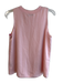 Vince Size Medium Pale Pink Triacetate Sleeveless Crew Neck Top Pale Pink / Medium