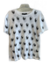Skull Cashmere Size Large White & Black Cotton Short Sleeve Round Neck Skull Top White & Black / Large