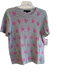 Skull Cashmere Size Large gray & pink Cotton Short Sleeve Round Neck Skull Top gray & pink / Large