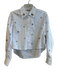 Jason Wu Size Small White Cotton Long Sleeve Button Down Collared Top White / Small