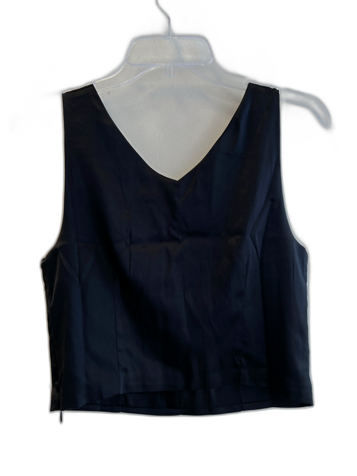 Maeve Size Small Black Polyester Blend Sleeveless V Neck rhinestone bow Top Black / Small