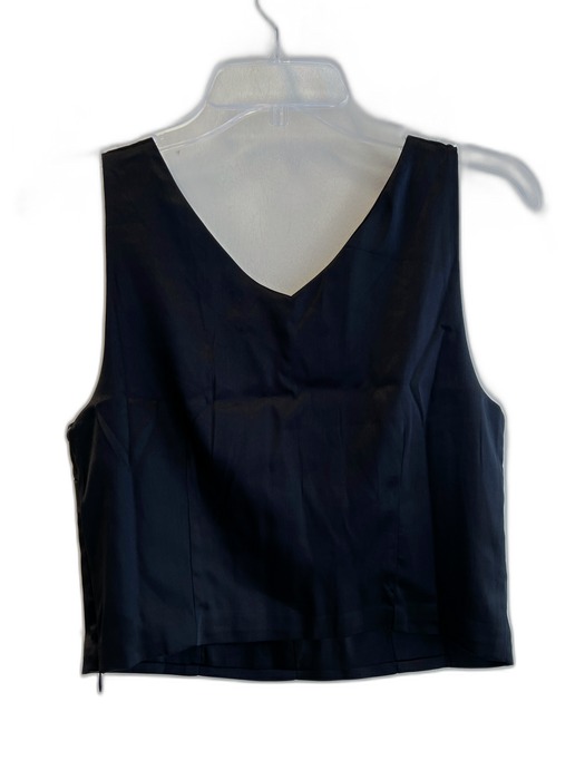 Maeve Size Small Black Polyester Blend Sleeveless V Neck rhinestone bow Top Black / Small