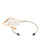 No Brand goldtone Metal Open Thin 2 Stones Bracelet goldtone
