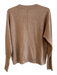 Joie Size Medium Tan Cashmere Crew Neck Long Sleeve Seam Detail Sweater Tan / Medium