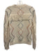 Minnie Rose Size XS Cream multi Cashmere Fringe Detail Cross Stitch Sweater Cream multi / XS