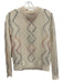 Minnie Rose Size XS Cream multi Cashmere Fringe Detail Cross Stitch Sweater Cream multi / XS