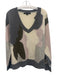 Skull Cashmere Size M Grey, Pink & Cream Cashmere V Neck Long Sleeve Sweater Grey, Pink & Cream / M