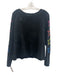 CHRLDR Size S/M Black Multi Cotton Blend Stars Boat Neck Faded Pants Set Black Multi / S/M
