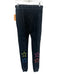 CHRLDR Size S/M Black Multi Cotton Blend Stars Boat Neck Faded Pants Set Black Multi / S/M