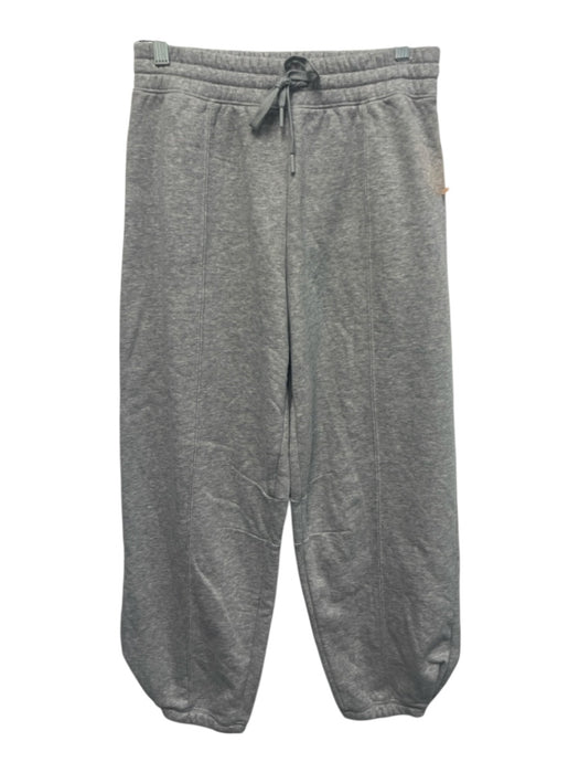 Beyond Yoga Size S Grey Cotton Blend Drawstring Waist Heathered Jogger Pants Grey / S
