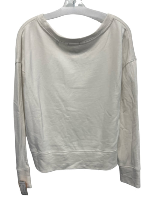 ATM Size XS White Cotton Long Sleeve Sweater White / XS