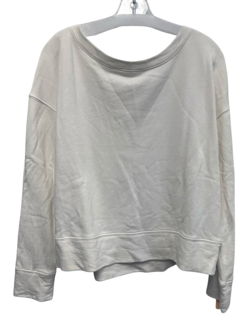 ATM Size XS White Cotton Long Sleeve Sweater White / XS