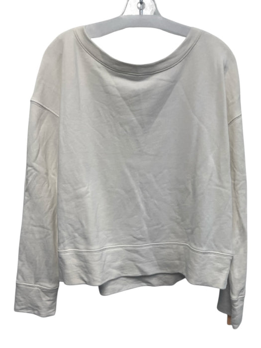 ATM Size XS White Cotton Long Sleeve Sweater White / XS