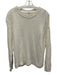 Margaret O'leary Size XS White Cotton Distressed Long Sleeve Knit Sweater White / XS