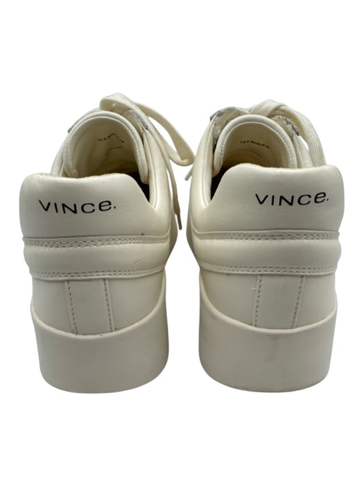 Vince Shoe Size 8.5 Off White Leather Lace Up Platform Round Toe Shoes Off White / 8.5