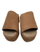 Free People Shoe Size 38.5 Brown Leather Slip On Open Toe Platform Sandals Brown / 38.5