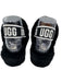 Ugg Shoe Size 8 Black Synthetic Faux Fur Slingback Open Toe Sandals Black / 8