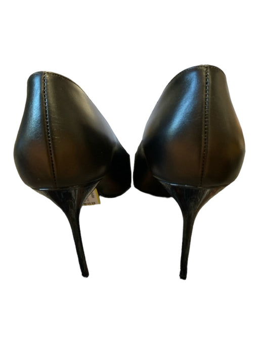 Balmain Shoe Size 38.5 Black Key Pointed Toe Stiletto Slip On Pumps Black / 38.5