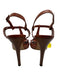 Gucci Shoe Size 39.5 Brown & Multi Leather Peep Toe Laser Cut Stiletto Pumps Brown & Multi / 39.5